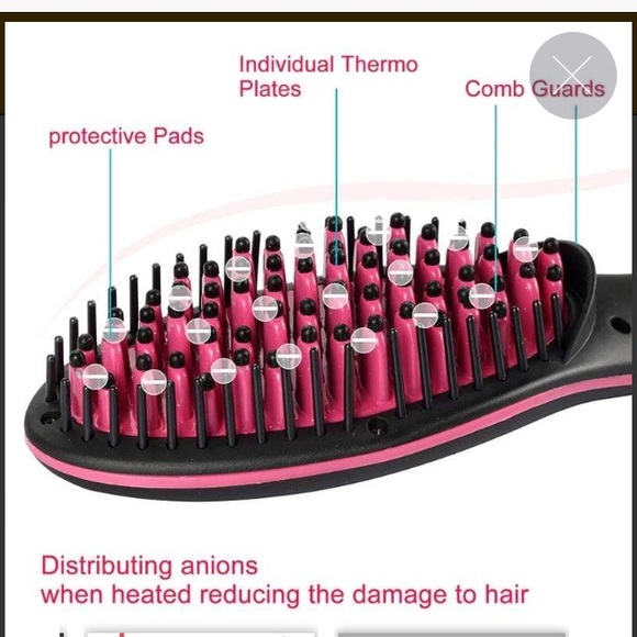 Essential ceramic hair straightening brush - Picture 2 of 4